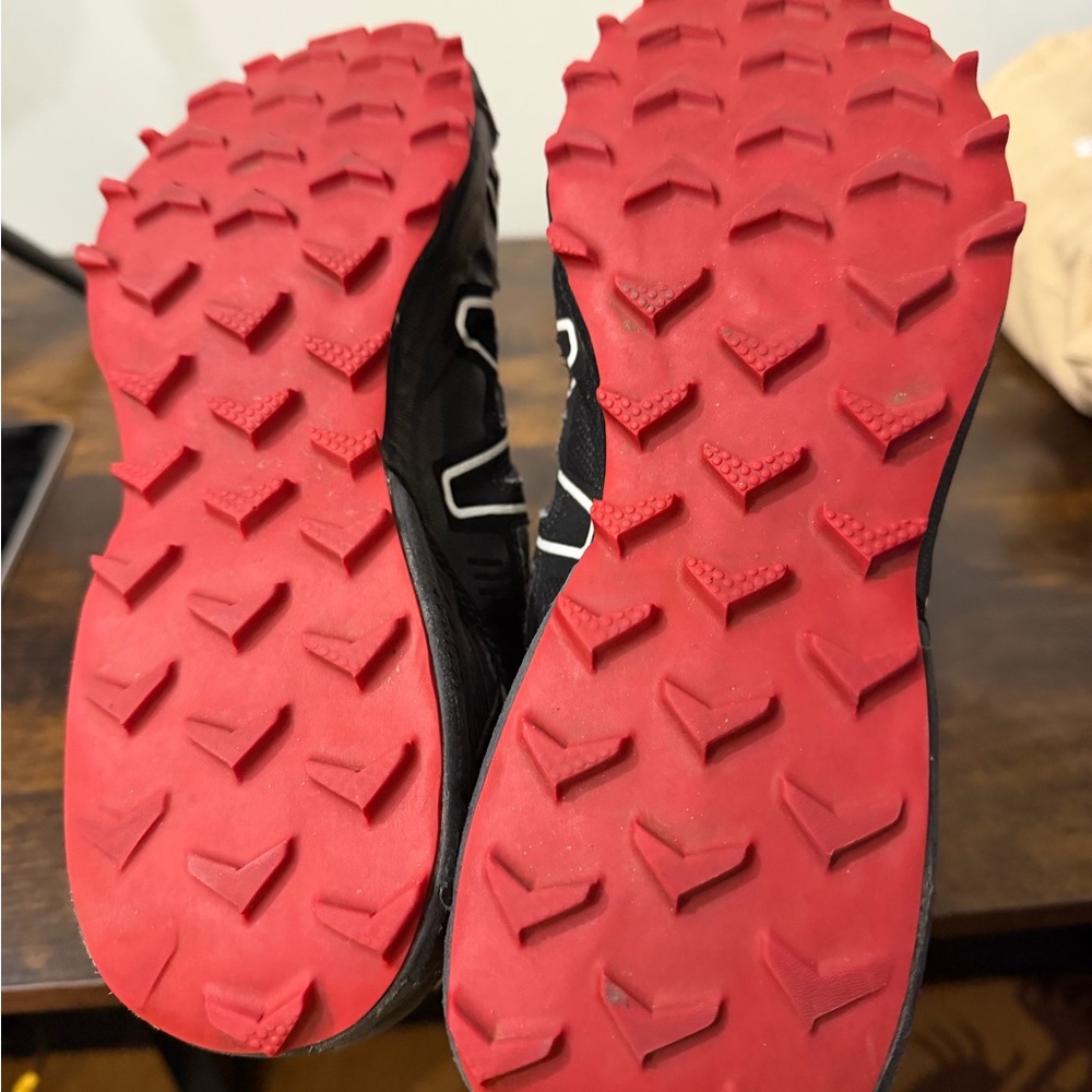 Salomon Black and Red Performance Sneakers - Picture 6 of 7